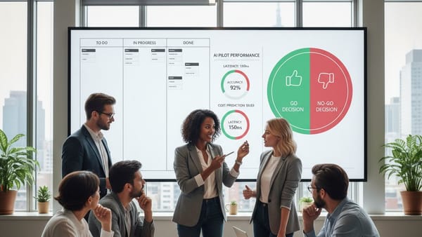 AI pilot naar productie: wanneer schaal je op (en wanneer stop je)?